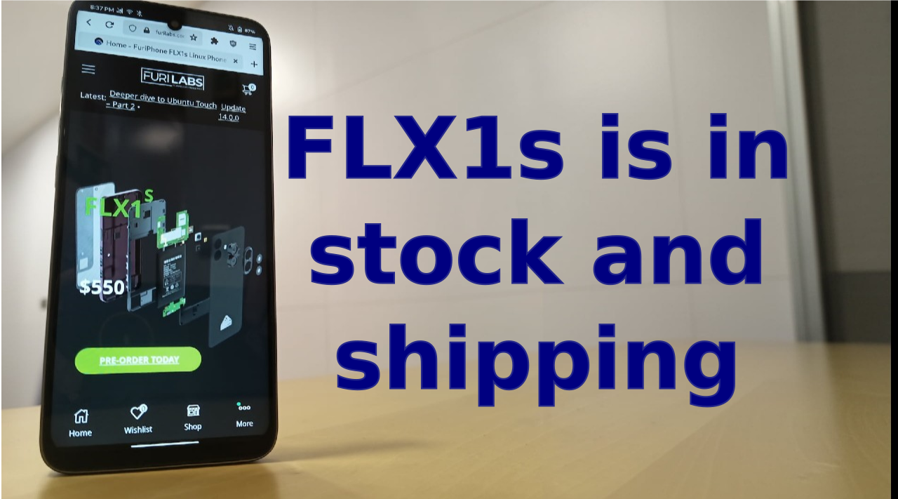 FLX1s is in stock and shipping