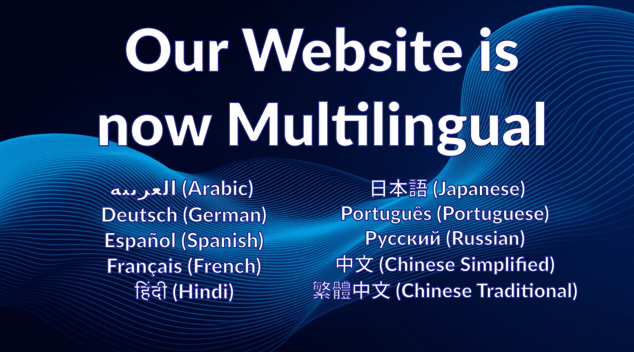 We're Now Available in 11 Languages