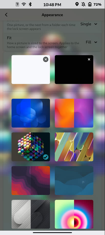 FuriOS Glass Theme wallpaper